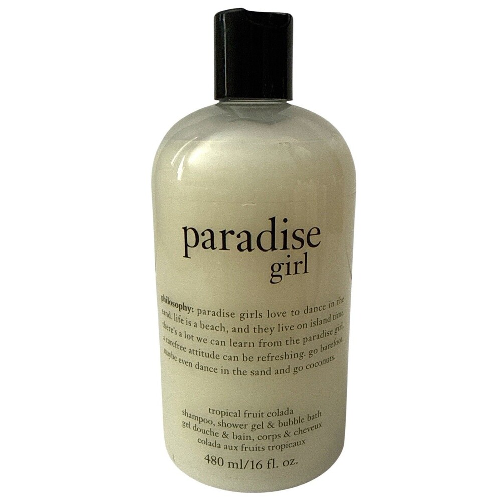Philosophy Paradise Girl Shampoo Shower Gel Bubble Bath 16 oz New Sealed
